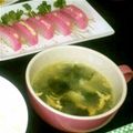 2児ママみきてぃ's cooksnap of when they made 焼肉屋さんの味☆わかめ&たまごスープ.