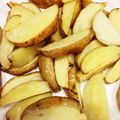 nanairo20's cooksnap of when they made あげない皮付きフライドポテト.