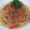 ミル丸ママ's cooksnap of when they made カニのトマトソースパスタ（アラビアータ）.