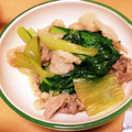 ポコ31's cooksnap of when they made 豚バラ肉と青梗菜から出る水分の簡単煮物♪.