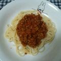 seaaqua's cooksnap of when they made ミートスパゲティー.