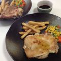 papikun's cooksnap of when they made ガッツリな鶏モモガーリック塩焼き.