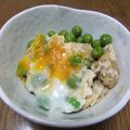 ponkey's cooksnap of when they made うすいえんどうと豆腐の卵とじ.