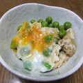 ponkey's cooksnap of when they made うすいえんどうと豆腐の卵とじ.