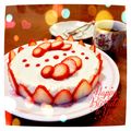 asuna＊'s cooksnap of when they made しっとり苺のレアチーズ♡.