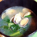 ﾐｰﾄﾊﾟｲママ's cooksnap of when they made 小松菜とあさりのスープ.