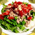 ﾐｰﾄﾊﾟｲママ's cooksnap of when they made 市販のｻﾙｻｿｰｽで簡単☆タコライス！.