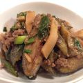 takami115's cooksnap of when they made なすとたけのこの麻婆風肉味噌炒め.