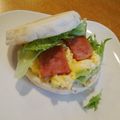 hiyokogirl's cooksnap of when they made イングリッシュマフィンでスパムサンド.