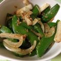 きよやよ's cooksnap of when they made 時短！スナップエンドウの胡麻ぽんぶし.