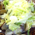 あかまるこ。's cooksnap of when they made あさりと春野菜の酒蒸し.