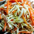 RikA96's cooksnap of when they made もやしとにんじんとハムのピリ辛ナムル.