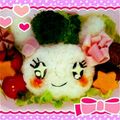chi♡i's cooksnap of when they made ラブリっち　たまごっち　お弁当.