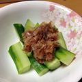 ずみまめ's cooksnap of when they made あと一品☆すぐできるキュウリの梅あえ☆.