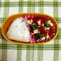 kuma♥'s cooksnap of when they made オクラとトマトのチーズ和え〜☆.