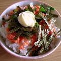 マダムG's cooksnap of when they made 一人ランチ♪鮭フレークのねこまんま☆.