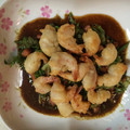 由梨ママ♪'s cooksnap of when they made エビとアーモンドのサラダ仕立て☆.