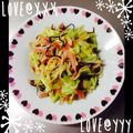 K0A9O0R8U♪'s cooksnap of when they made キャベツとベーコンの塩昆布パスタ.