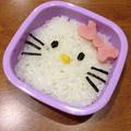 minch＊＊'s cooksnap of when they made キャラ弁＊ペタペタキティちゃん.