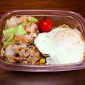 アルフ24da's cooksnap of when they made 簡単～塩豚とドライカレー弁当.