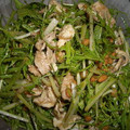 mikamikan's cooksnap of when they made 豚しゃぶと水菜の納豆和え.