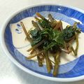 鉄板マン's cooksnap of when they made わさび茎の醤油漬け☆.
