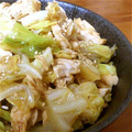 akko。's cooksnap of when they made ｷｬﾍﾞﾂとささ身のゆず胡椒和え.