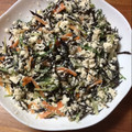 chopp's cooksnap of when they made みずなとひじきの白和え.