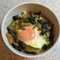 omidumama's cooksnap of when they made ほうれん草の炒め卵のせ♡.