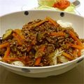 もりもッち's cooksnap of when they made なすひき肉にんじんをそうめんにのせて。.