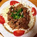 EMSSJ５'s cooksnap of when they made 薄切り肉の豚の生姜焼き☆おろし味ポン.