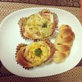 ミズかやっち's cooksnap of when they made ＨＢの生地で簡単！ベーコンパン.