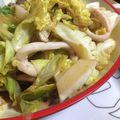 こはるネコ's cooksnap of when they made するめいかと春キャベツの生姜炒め.