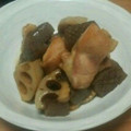 ちこね's cooksnap of when they made 鶏とコンニャクと蓮根の煮物.