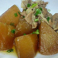 清ちゃん0430's cooksnap of when they made ●簡単●丸大根と豚肉の煮物.