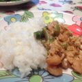 りずりずママ's cooksnap of when they made 卵入りでふわふわ♪エビチリ丼.