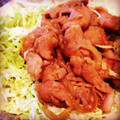 ｍａｒｉｍｏｃｏ's cooksnap of when they made 豚細切れ肉で簡単生姜焼き(人•ᴗ•♡).