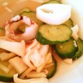みみブ's cooksnap of when they made ヒイカとキュウリの酢の物♪.