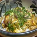 QOO36's cooksnap of when they made 余り唐揚げで作る親子丼.