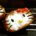ＣｈａａＣｈａｎ's cooksnap of when they made キャラ弁17 ★ キティちゃんの稲荷~.