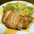 ✳✳✳白い花✳✳✳'s cooksnap of when they made こってりチキンソテー♪.