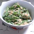 いろ鳥々's cooksnap of when they made スナップエンドウのツナマヨ和え.