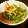 サトモユリア's cooksnap of when they made ピーマンにんじんの胡麻炒め.