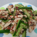 こまつな＠料理初級's cooksnap of when they made ささみときゅうりの梅肉和え.