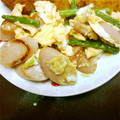 ゆとしゃ's cooksnap of when they made いんげんと魚ニソの卵炒め.