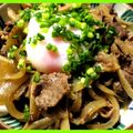 ふっち's cooksnap of when they made 牛ごぼうの☆温玉丼.