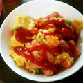 とらさんまま♡'s cooksnap of when they made 朝食に！トロトロオムレツ丼.