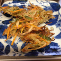 TomTommy23's cooksnap of when they made 新玉ねぎの上の緑の所をかき揚げにしました.