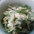 かぴーな's cooksnap of when they made 水菜ととうふの豆乳ごまドレがけ.