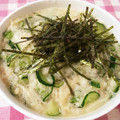 Akeimmy's cooksnap of when they made エノキと胡瓜のとろろ和え.
